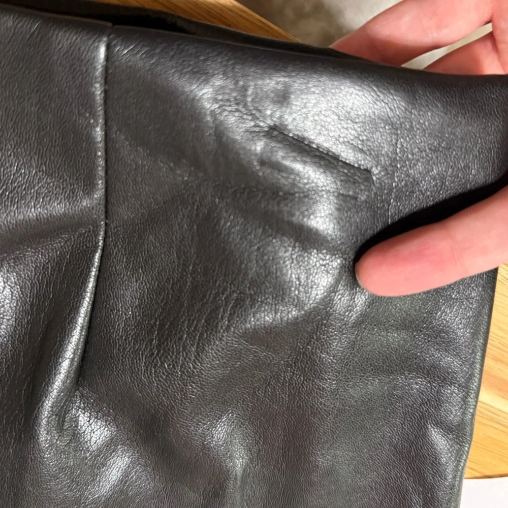 ALICE + OLIVIA Siobhan Vegan Faux Leather Wrap Mini in Black size 12 $250 MSRP - Picture 12 of 12